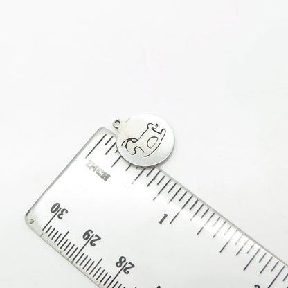 925 Sterling Silver USA Two In Town Rocking Horse Charm Pendant