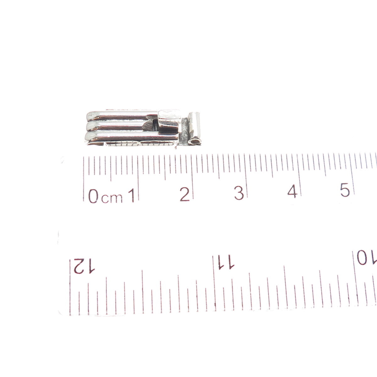 925 Sterling Silver Vintage Mexico Bracelet / Necklace Box Lock Clasp