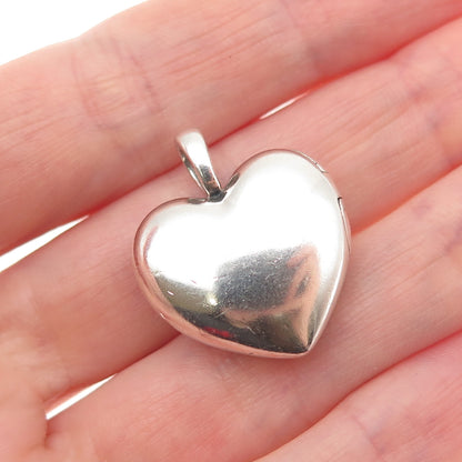 PANDORA 925 Sterling Silver C Z Love Locket Heart Charm Pendant