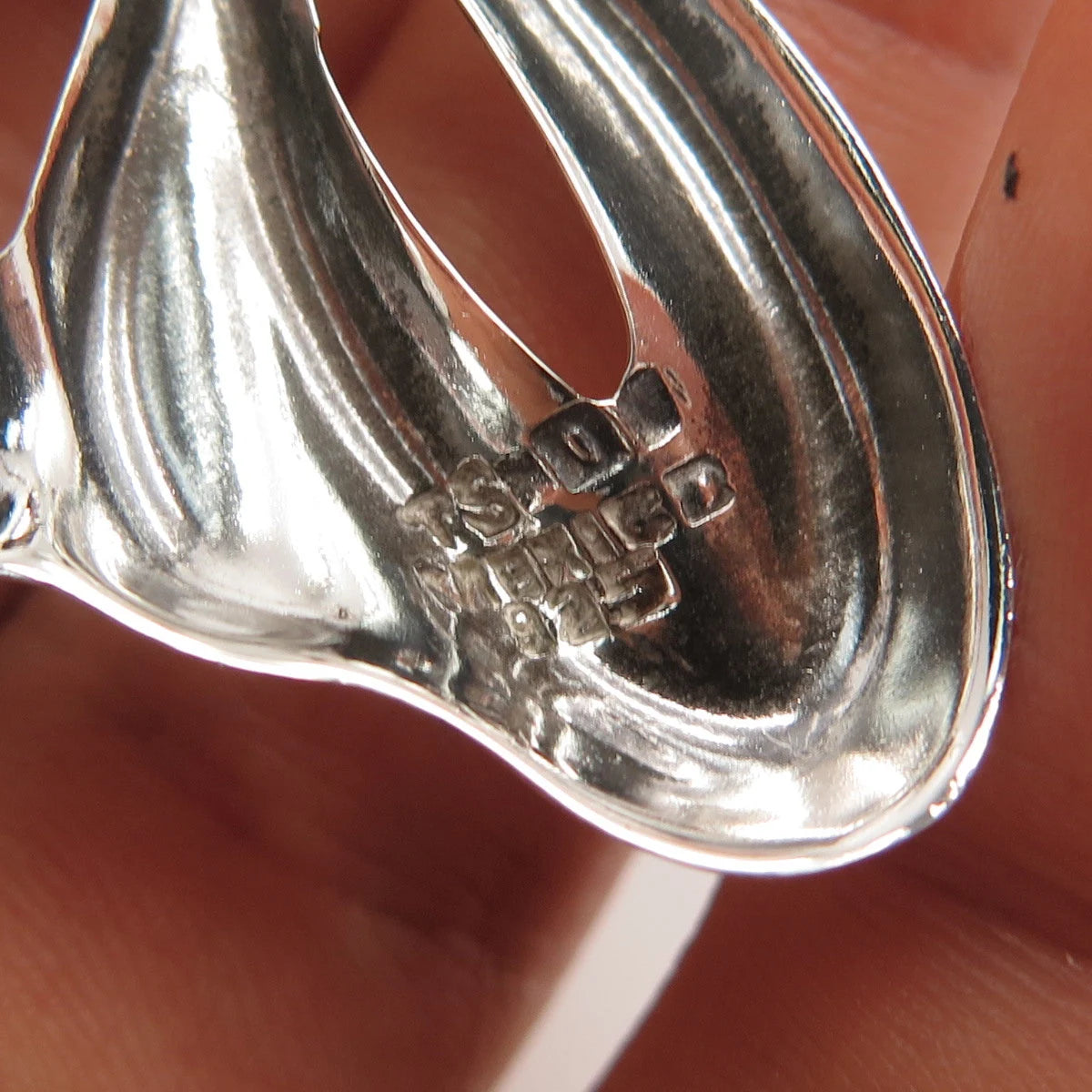 925 Sterling Silver 2-Tone Vintage Mexico Bow Pin Brooch