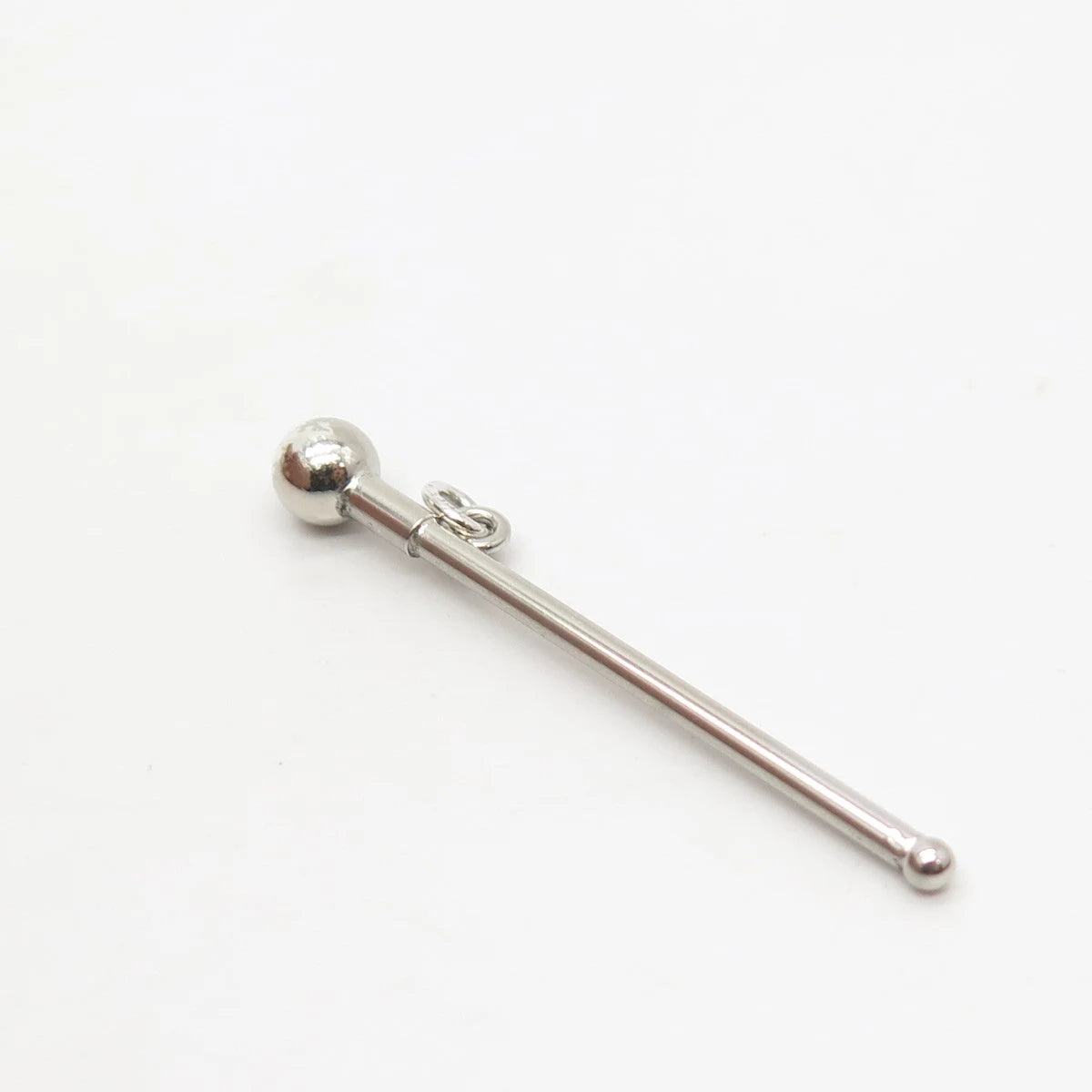 925 Sterling Silver Vintage Pillar Pendant