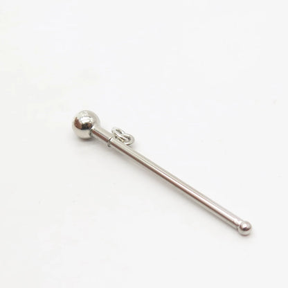 925 Sterling Silver Vintage Pillar Pendant