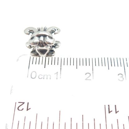 CHAMILIA 925 Sterling Silver Fleur de Lis Oxidized Bead Charm