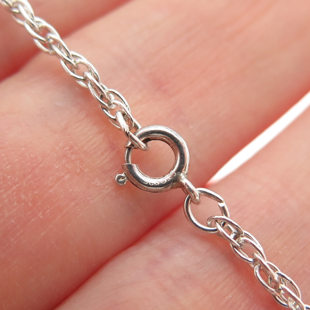 925 Sterling Silver Vintage Oxidized Celtic Cross Singapore Chain Necklace 20"