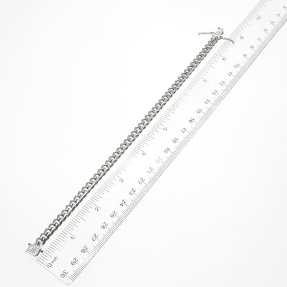 925 Sterling Silver Italy Cuban Link Bracelet 8.25"