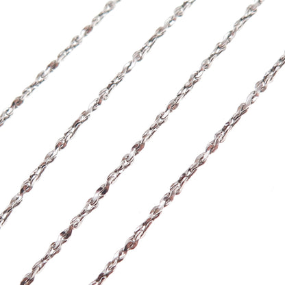 Caco 925 Sterling Silver Vintage S-Shape Chain Necklace 16"