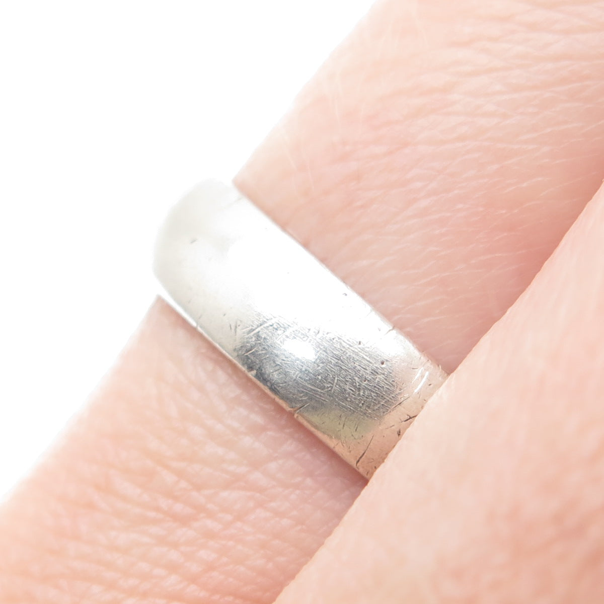 925 Sterling Silver Vintage MDSY Classic Wedding Band Ring Size 9.75