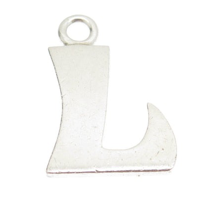 800 Silver Vintage Egypt Letter "L" Initial Pendant