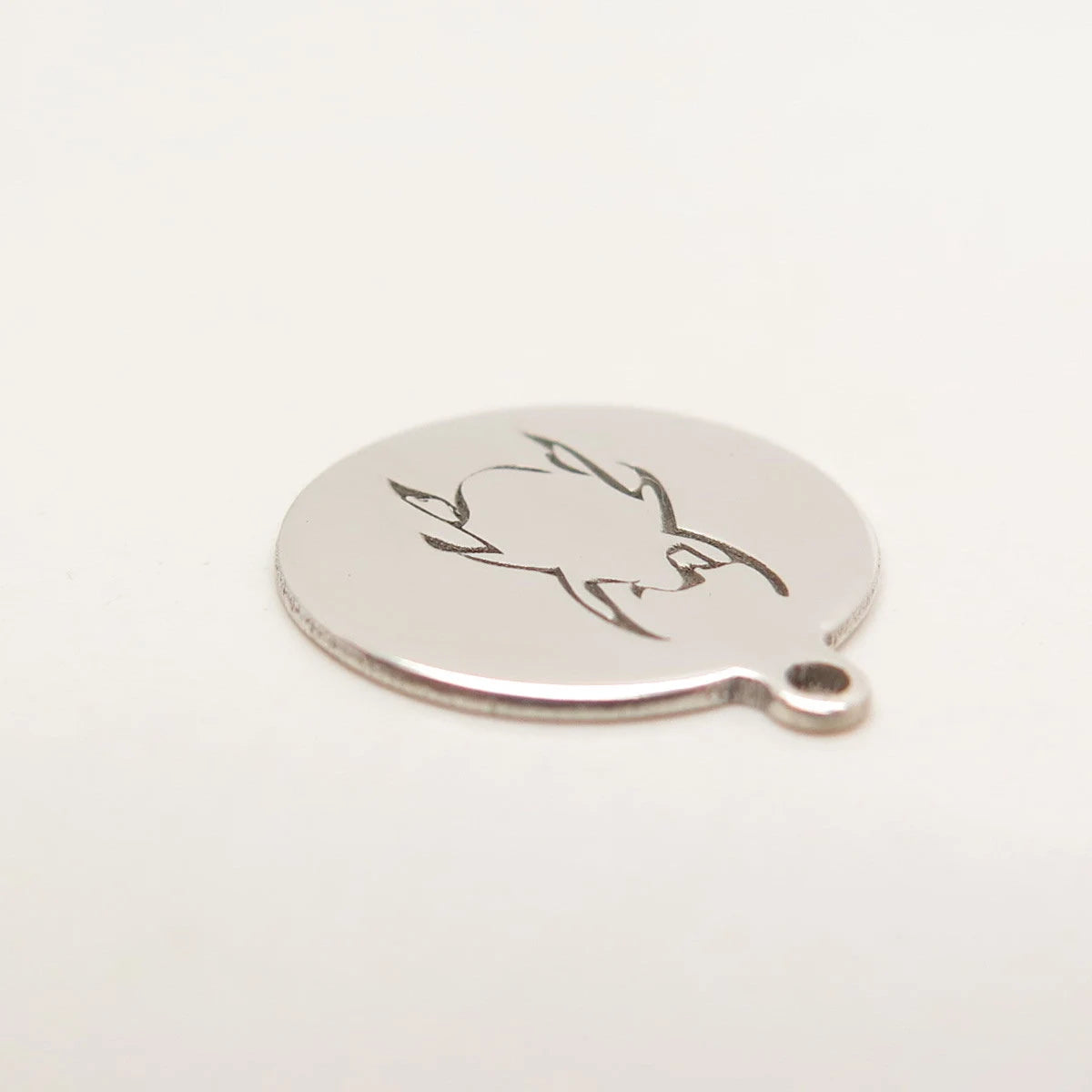 925 Sterling Silver USA Two In Town Scarab Charm Pendant