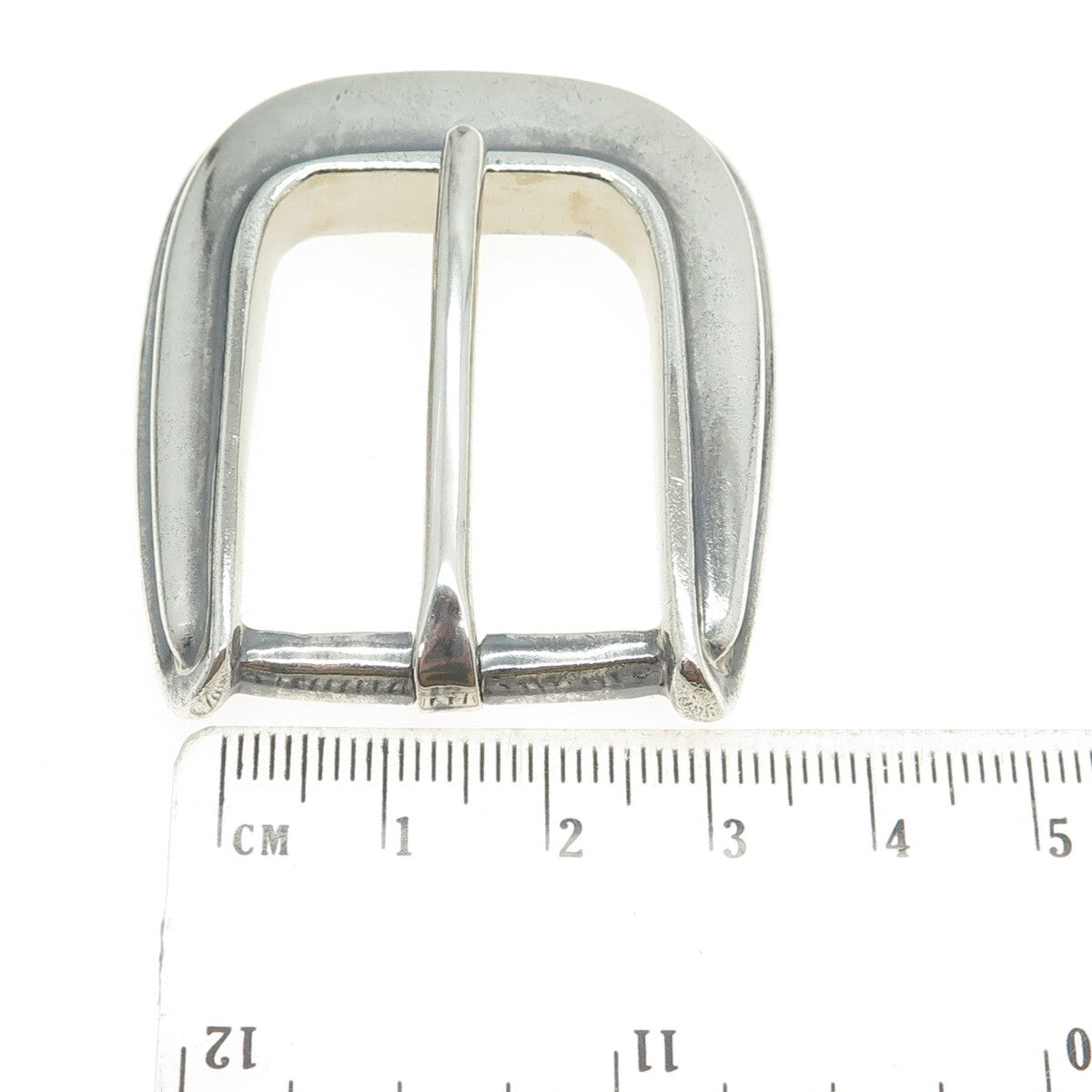 PATRICIA VON MUSULIN 925 Sterling Silver Vintage Modernist Belt Buckle