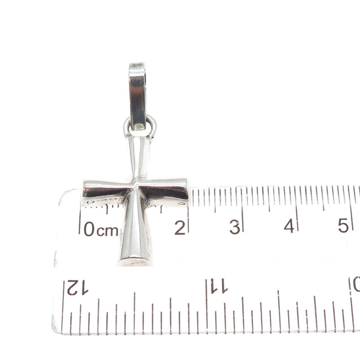 925 Sterling Silver Vintage Cross Religious Charm Pendant