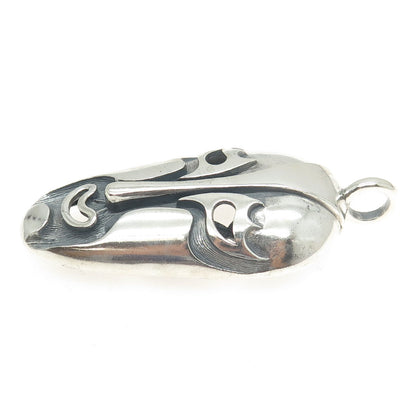 INDUSTRIA ARGENTINA 925 Sterling Silver Vintage Tribal Mask Pendant