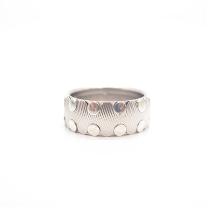 925 Sterling Silver Neos Striped Band Ring Size 7