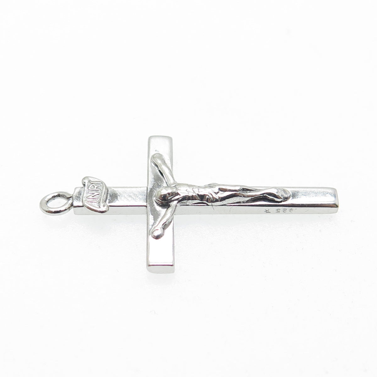 TRU-KAY 925 Sterling Silver Vintage Crucifix Cross Pendant