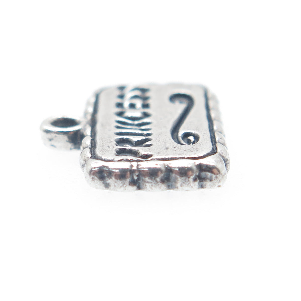 SUNDANCER 925 Sterling Silver Vintage Princess Minimalist Charm Pendant
