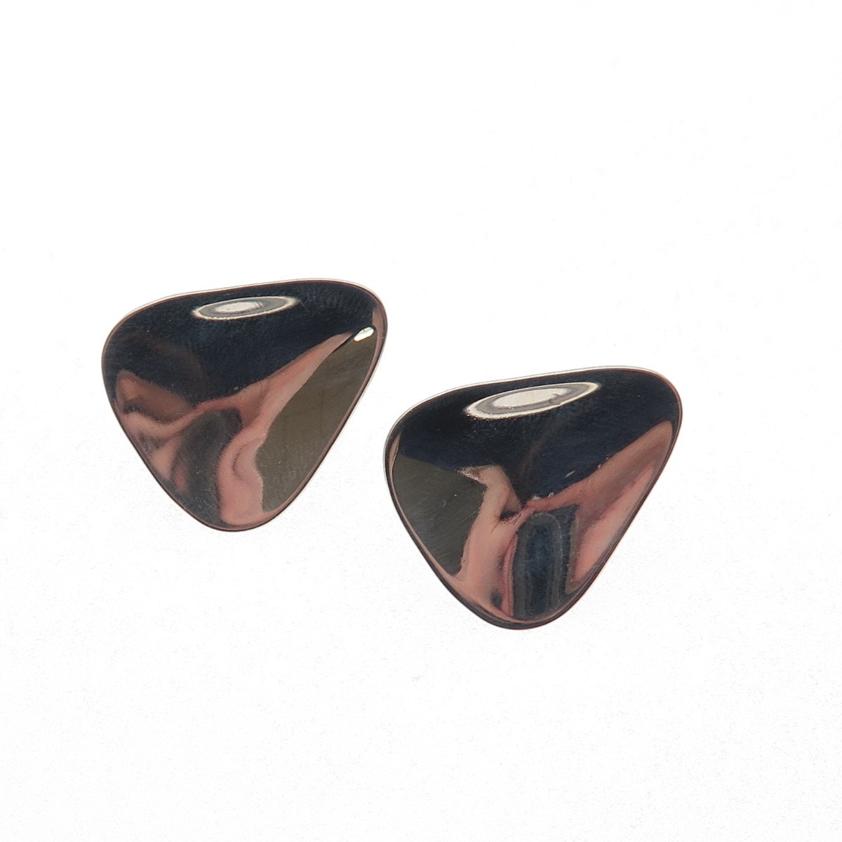 ORB Otto Robert Bade 925 Sterling Silver Vintage Modernist Screw Back Earrings