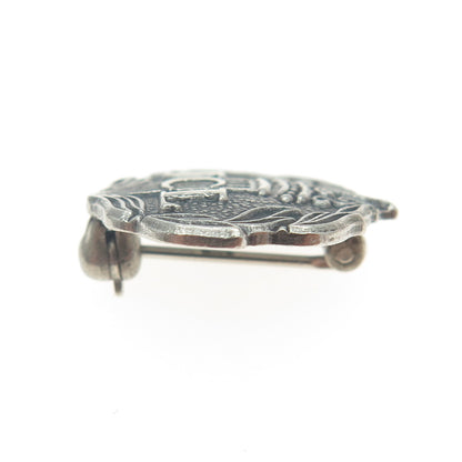 925 Sterling Silver Antique Art Deco National Junior Classical League Pin Brooch