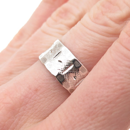 J.D. Schlang Co. 925 Sterling Silver Vintage Textured Band Ring Size 7