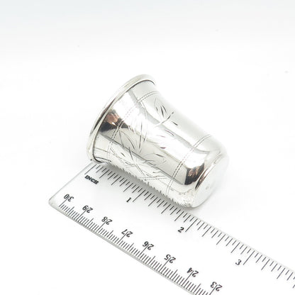 84 Silver Antique Russian Empire Etched Shot Cup