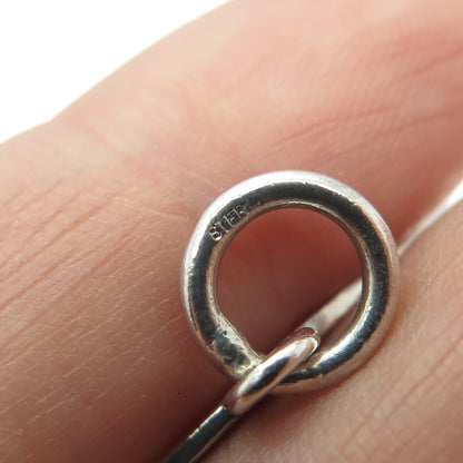 925 Sterling Silver Vintage Aries Zodiac Sign Round Pendant