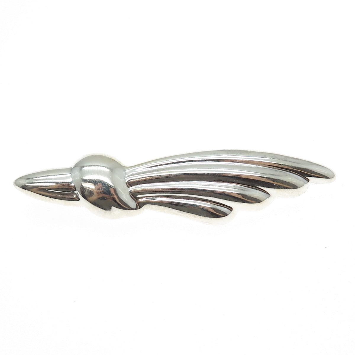 MWS Mark Wasserman Samara 925 Sterling Silver Vintage Modernist Pin Brooch
