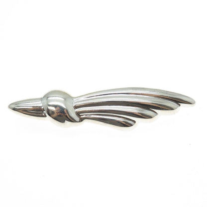 MWS Mark Wasserman Samara 925 Sterling Silver Vintage Modernist Pin Brooch