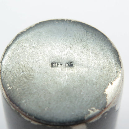 925 Sterling Silver Antique Enamel WWII "Kaiserslautern" Shot Glass
