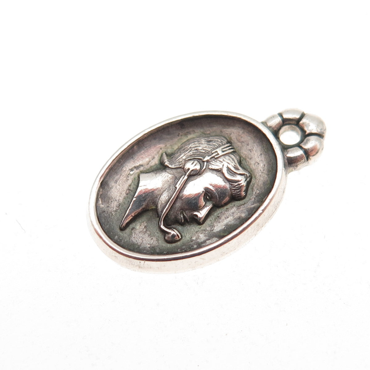 CTO O.C. Tanner Sterling Silver Vintage Telephone Operator Mini Charm Pendant