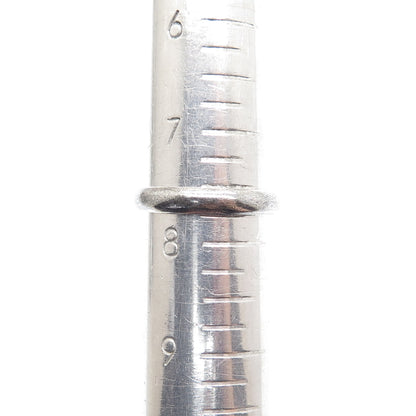 KEN CRAFTS 925 Sterling Silver Vintage Faith Oxidized Band Ring Size 7.75