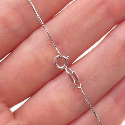 Sun 925 Sterling Silver 10K Gold Real Diamond Couple Heart Chain Necklace 18"