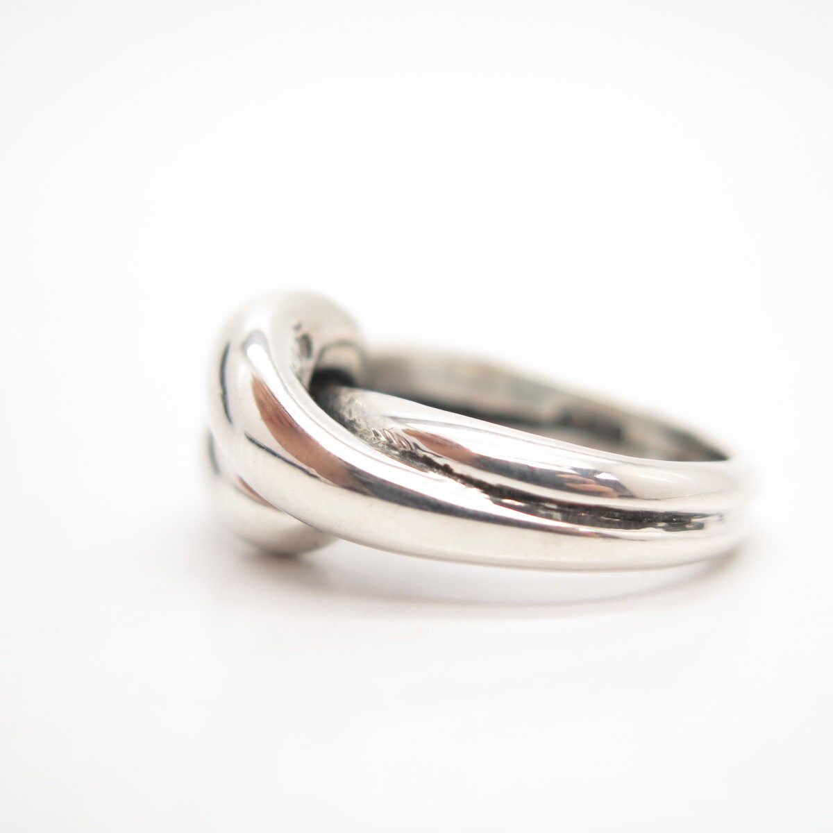 925 Sterling Silver Vintage Twisted Ring Size 7.5