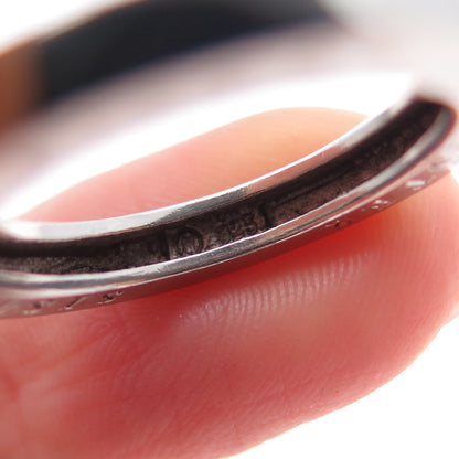 925 Sterling Silver Vintage Sister Circle of Life Ring Size 6.5