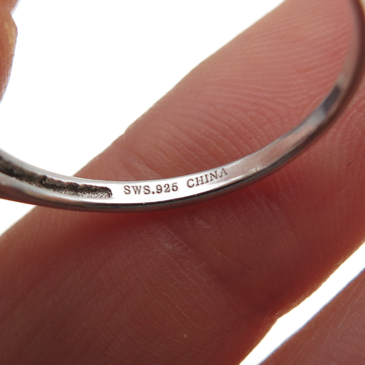 925 Sterling Silver Real Sleeping Beauty Turquoise Ring Size 9.25