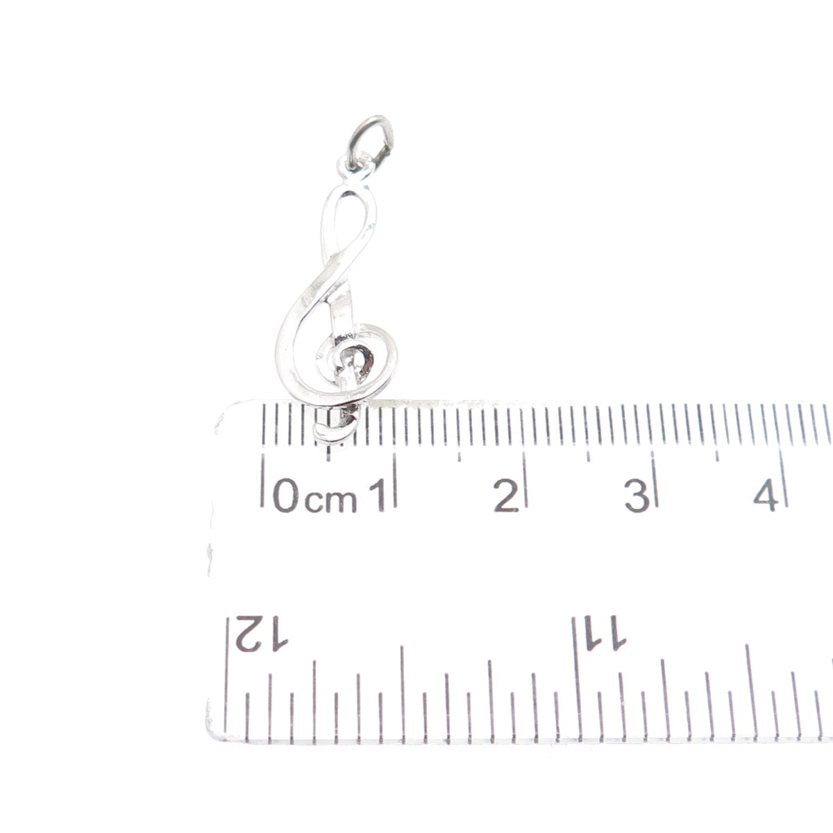 GRIFFITH & SONS CO. 925 Sterling Silver Vintage Treble Clef Charm Pendant