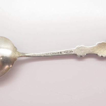 925 Sterling Silver Vintage Colrful Enamel "Canada Montreal" Spoon
