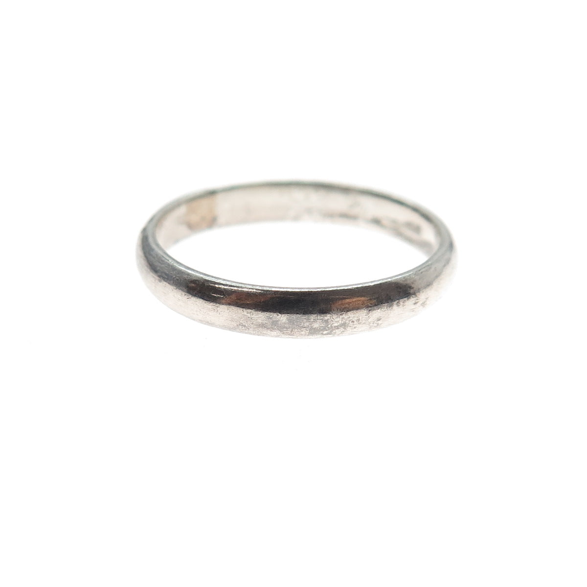 925 Sterling Silver Vintage Classic Wedding Oxidized Band Ring Size 6