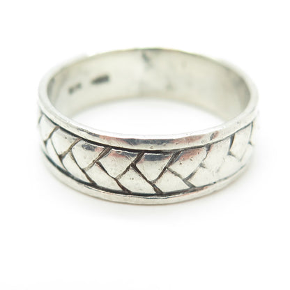 MWS Mark Washerman Samara 925 Sterling Silver Vintage Woven Band Ring Size 9.75