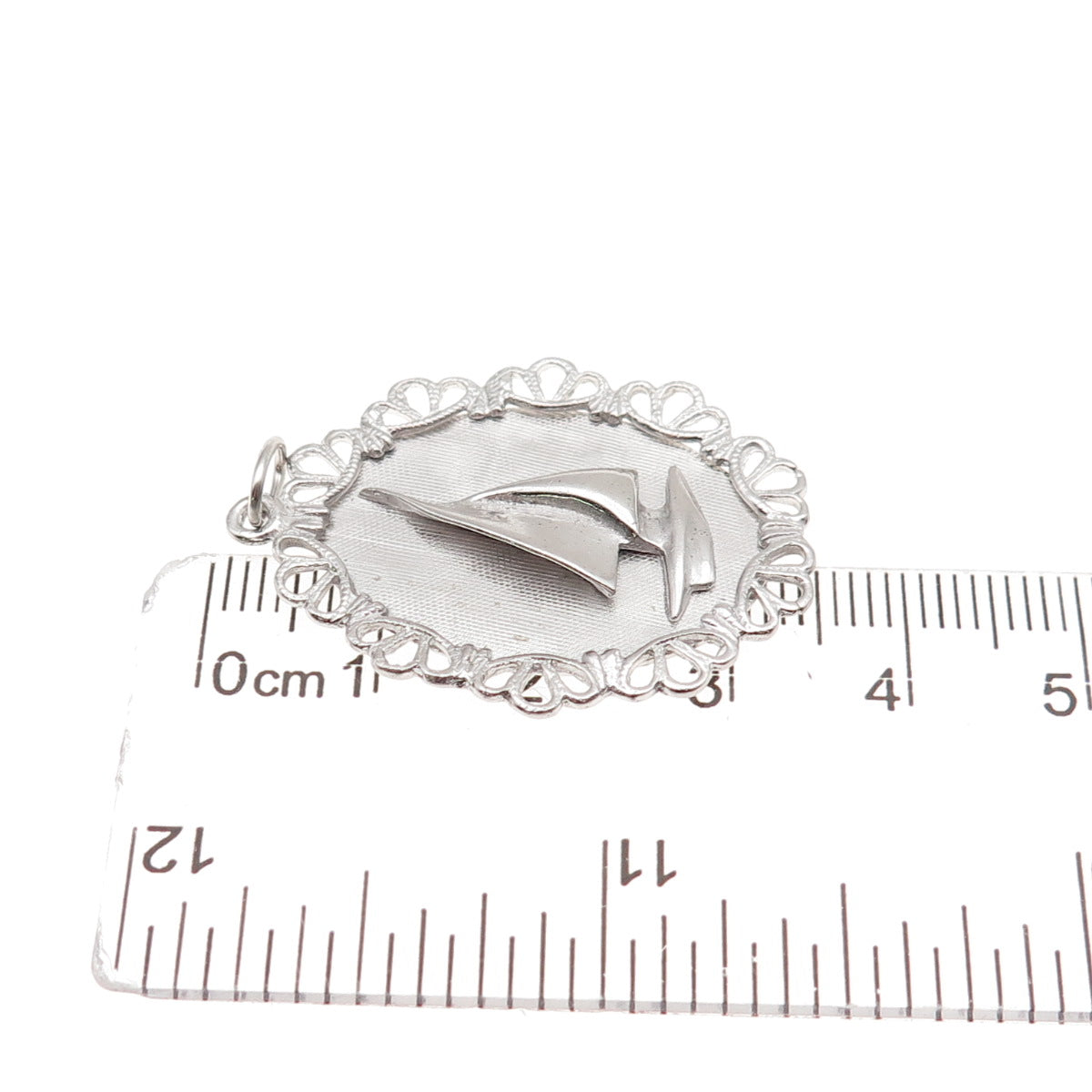 M&M Mark Mercy 925 Sterling Silver Vintage Sailboat Charm Pendant