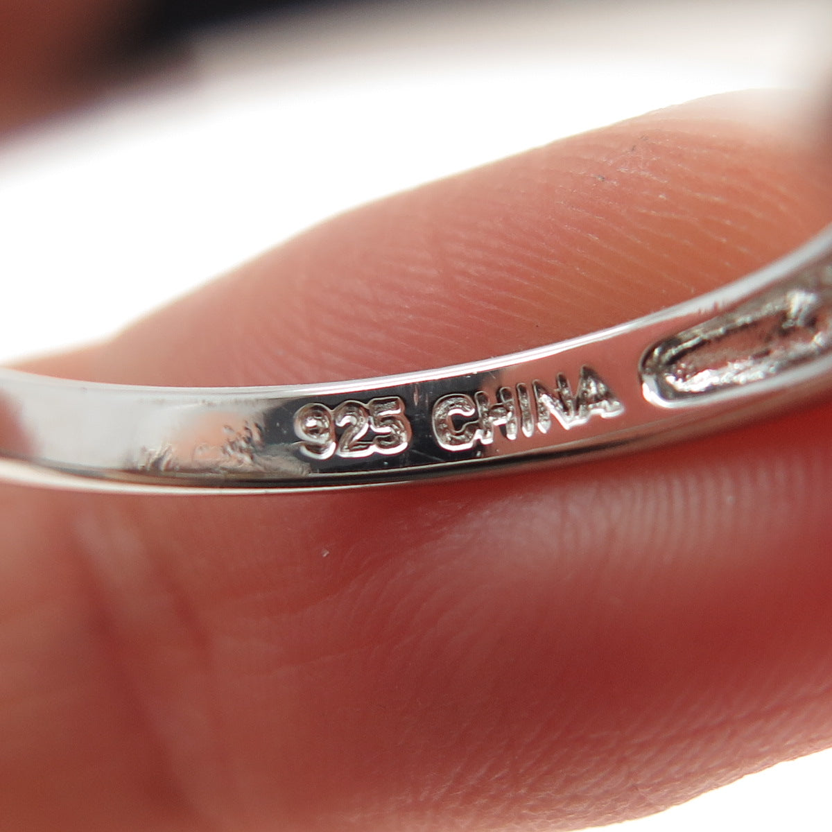 ROSS SIMONS 925 Sterling Silver Faux Pearl & C Z Ring Size 9.25