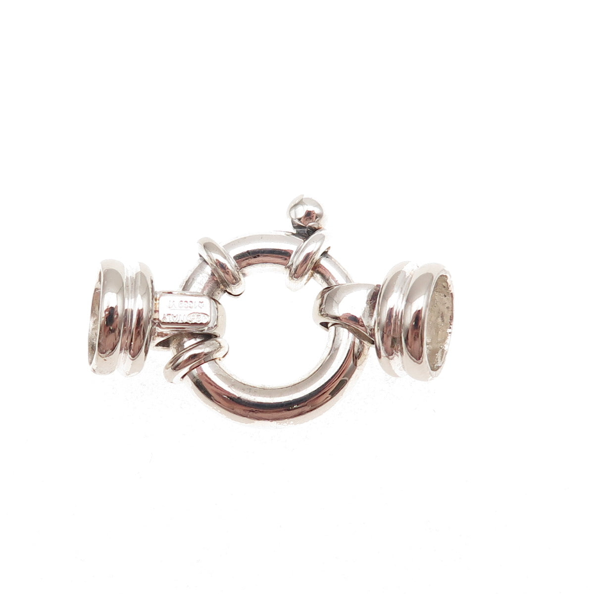 925 Sterling Silver Vintage Italy Bracelet / Necklace Spring Ring Lock Clasp