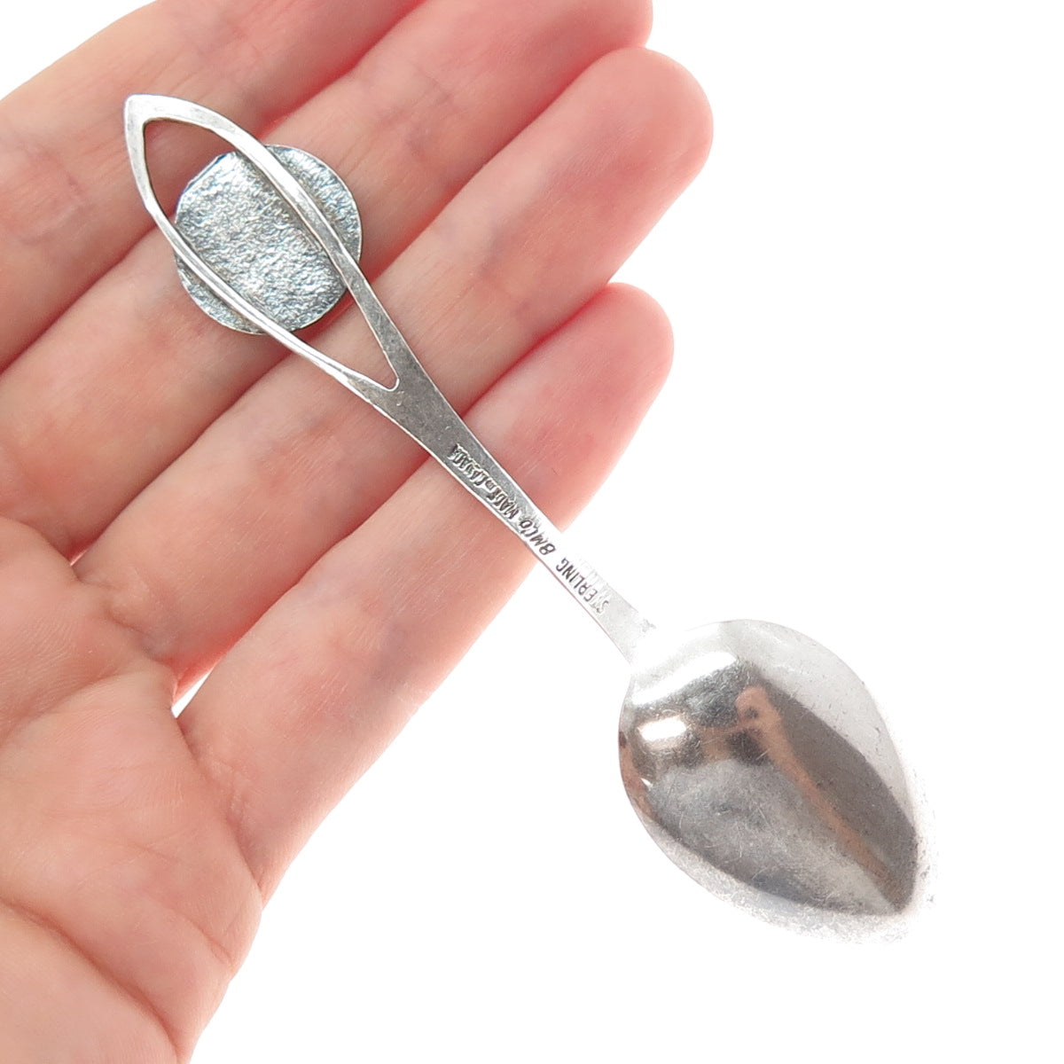 BREADNER CO. 925 Sterling Silver Vintage Enamel Canada 1867 - 1967 Coffee Spoon