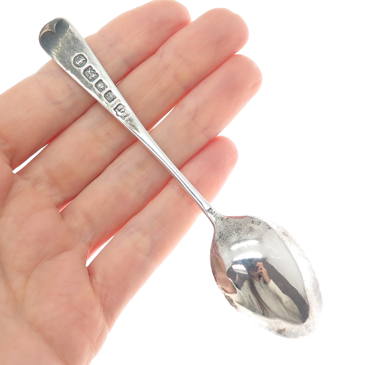 ROBERTS & BELK 925 Sterling Silver Antique 1935 London Coffee Spoon