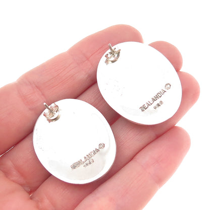 ZEALANDIA 925 Sterling Silver Vintage Minoan Crete Oxidized Earrings