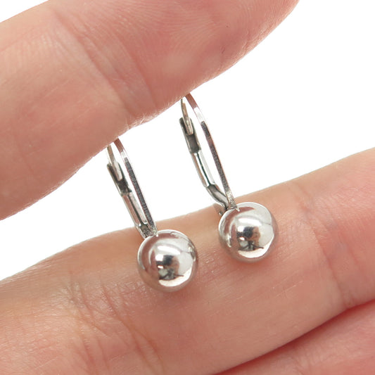 925 Sterling Silver Ball Drop Earrings