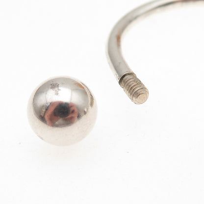 Tiffany & Co. 925 Sterling Silver Vintage Screw-Off Ball Key Ring Holder