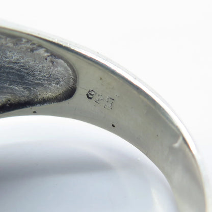 925 Sterling Silver Vintage Tribal Mask Ring Size 11.75