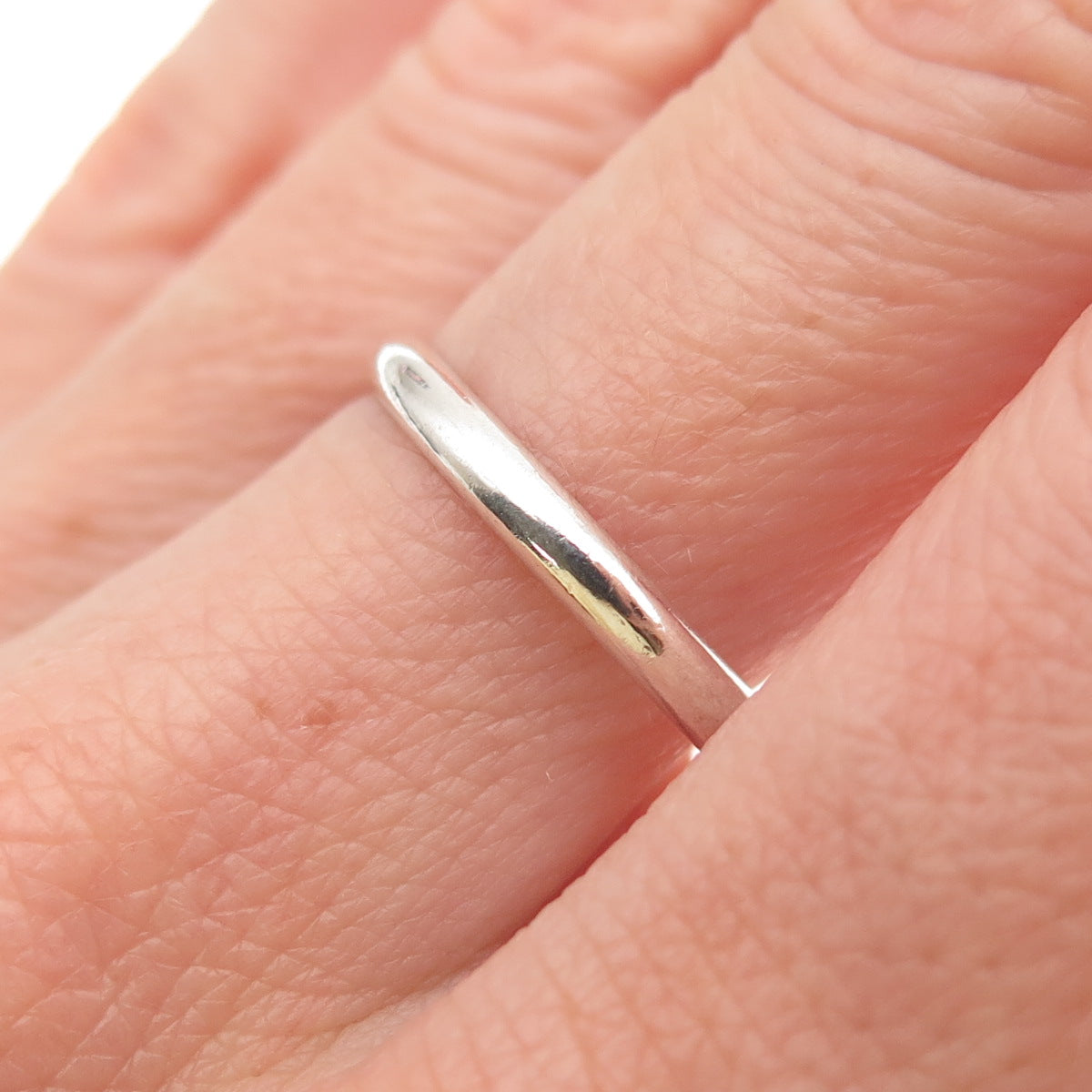 Shube 925 Sterling Silver Vintage Classic Wedding Band Ring Size 9