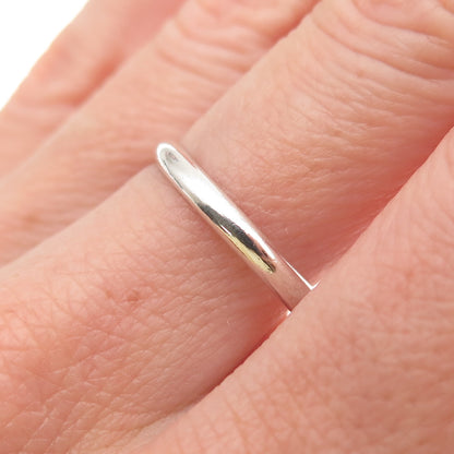 Shube 925 Sterling Silver Vintage Classic Wedding Band Ring Size 9