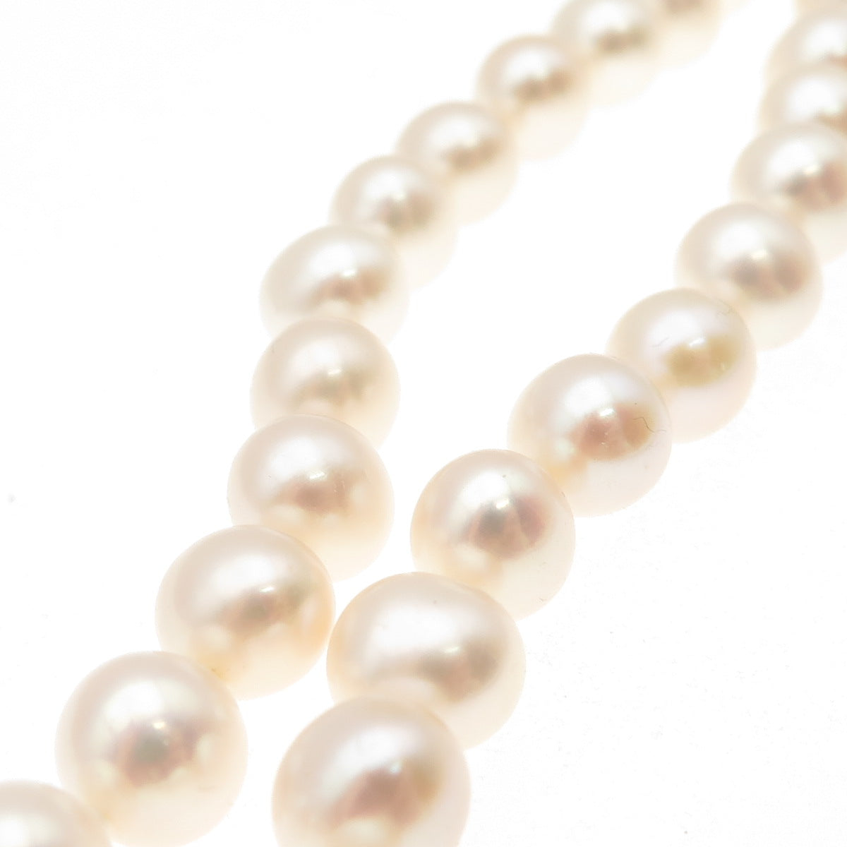 RL Richline 925 Sterling Silver Vintage Real Pearl Beaded Necklace 18"