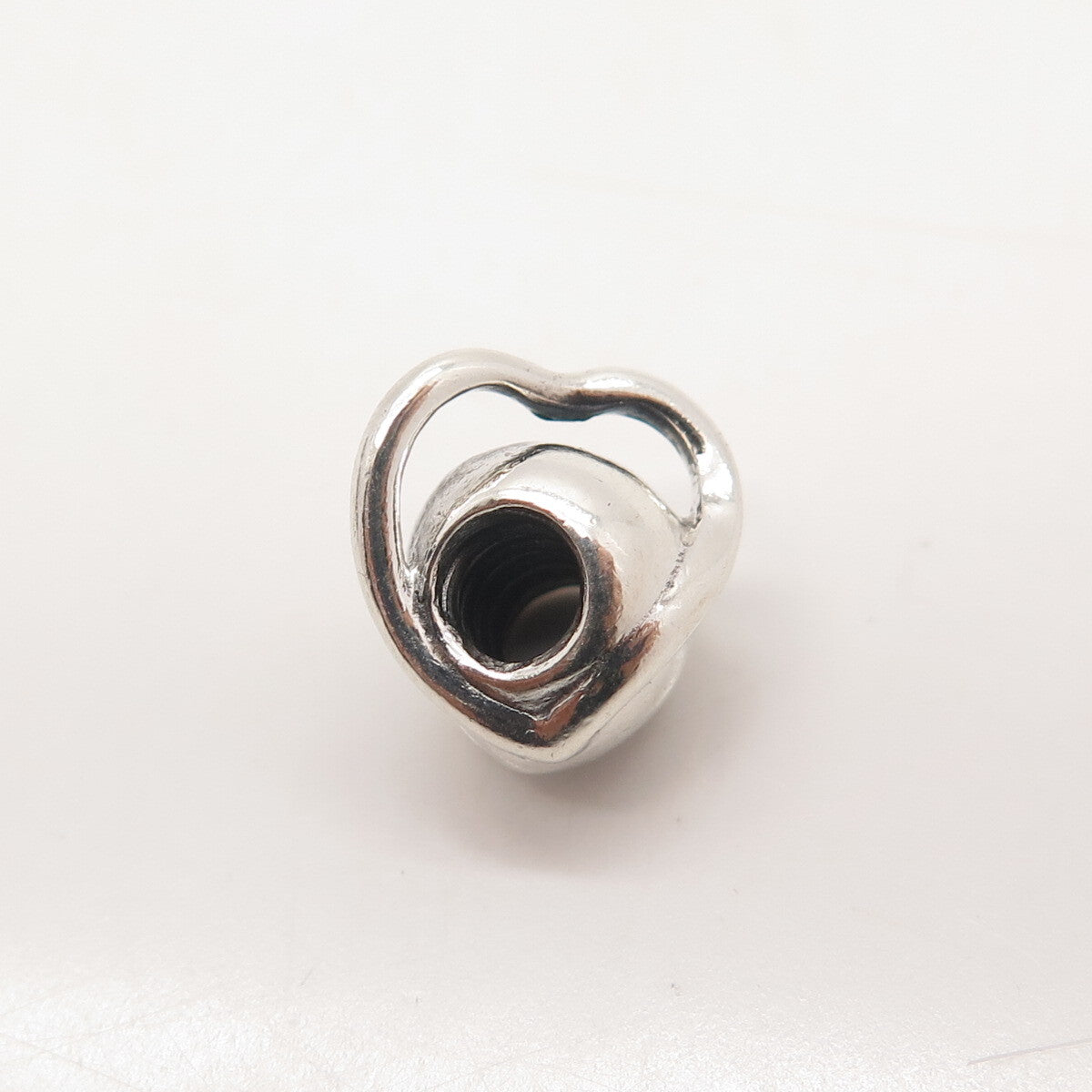 925 Sterling Silver Vintage Chamilia Heart Bead Charm